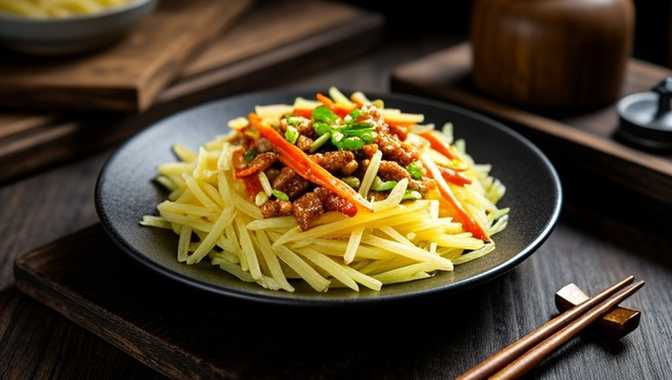土豆丝炒肉