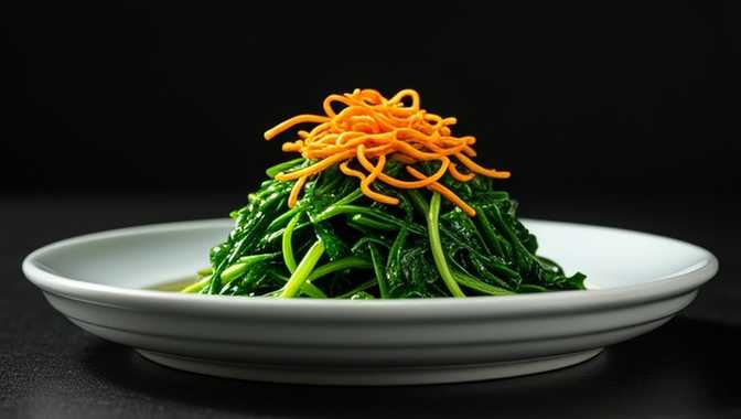 虫草花拌菠菜