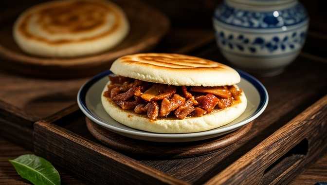 酱羊肉夹馍