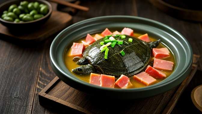 火腿炖甲鱼肉