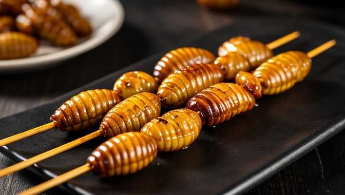 蚕蛹烤串