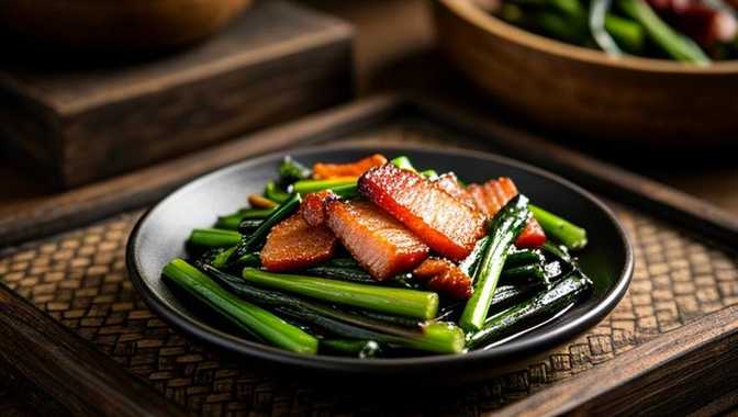 红菜苔炒腊肉