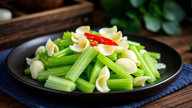西芹炒百合