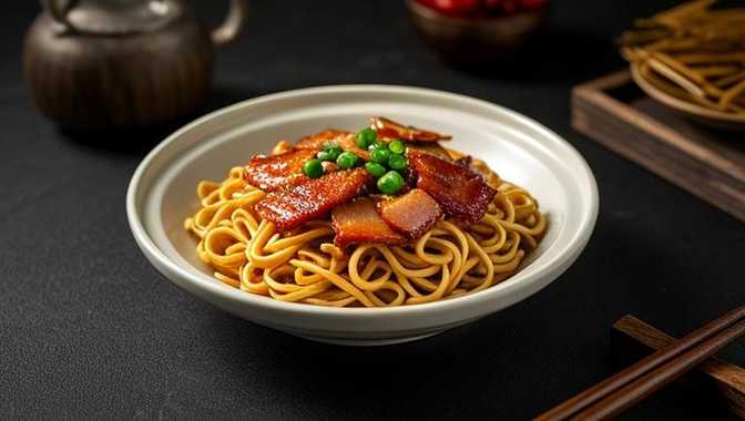 咸腊肉炒鱼面