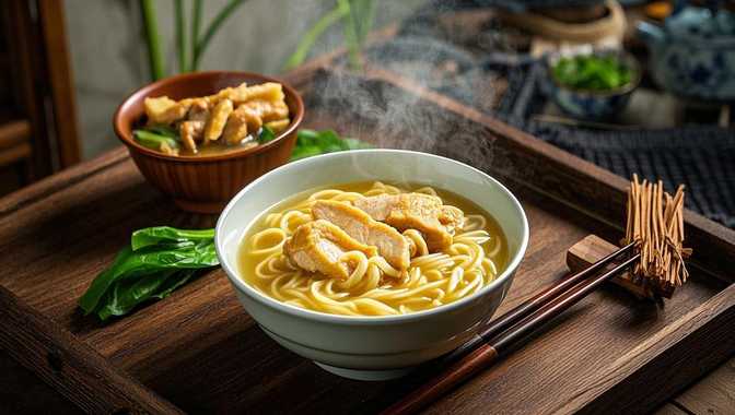 文昌鸡汤面