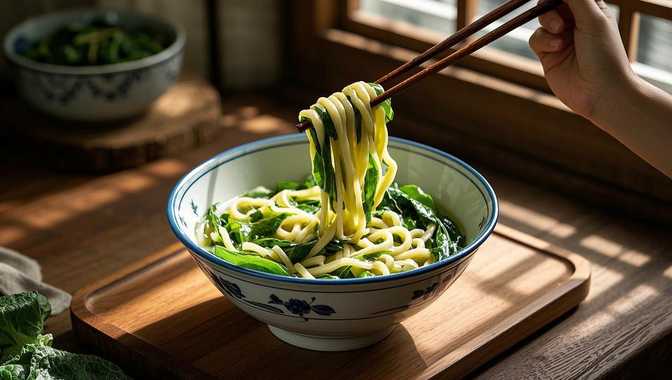 芝麻叶杂面条