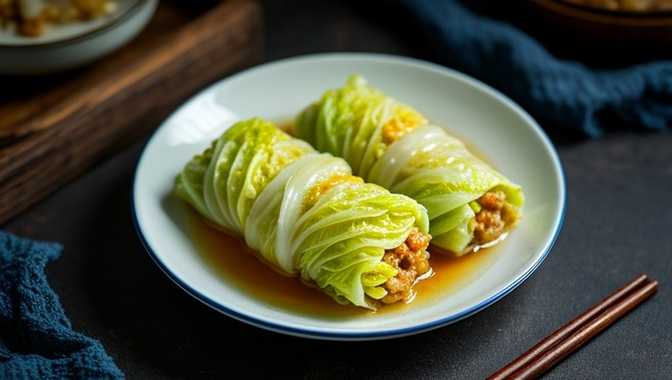 清蒸白菜卷