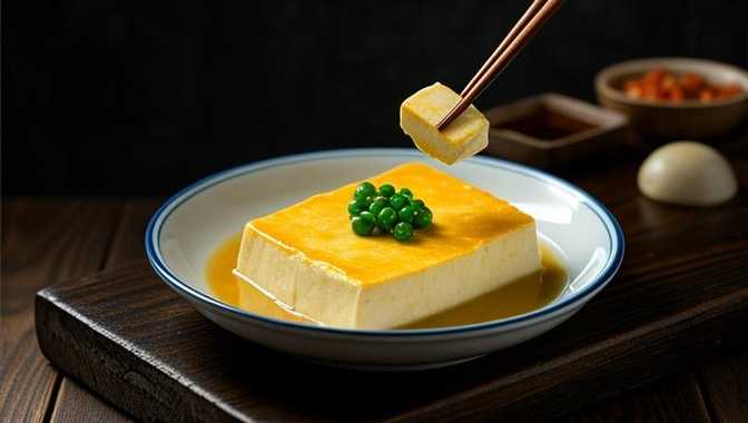 清蒸黄豆腐