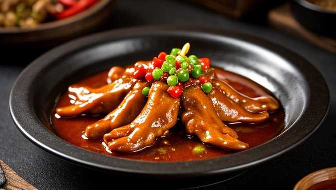 密椒酱焖鸭唇