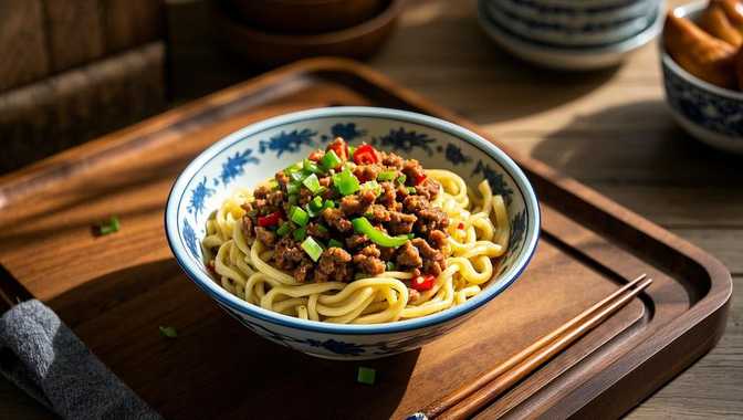 碎肉拌面