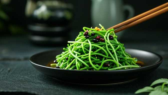 凉拌黑豆苗