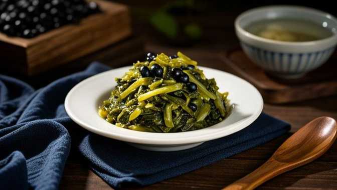 阳泉黑豆叶腌酸菜