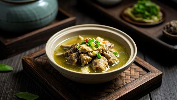 菜清蒸石鸡
